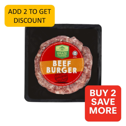 GRAZE FARMS Thịt bò Úc làm burger 150g