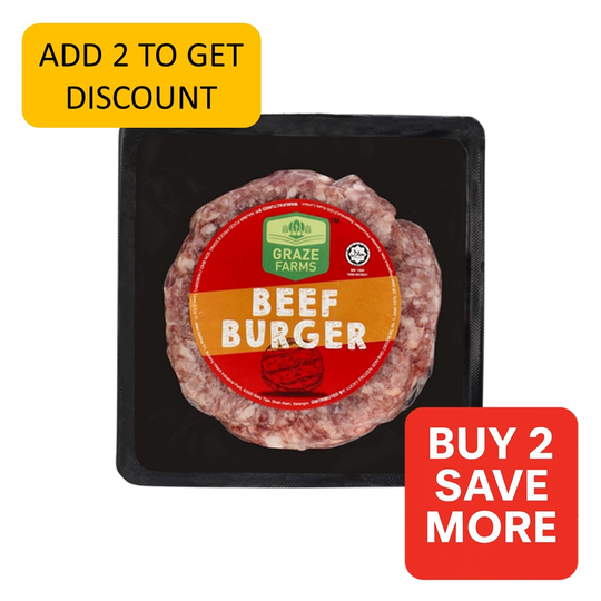 0-15 GRAZE FARMS Thịt bò Úc làm burger 150g - Image 1