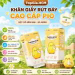 Khăn giấy rút PIO TopGia mềm mịn dai chắc