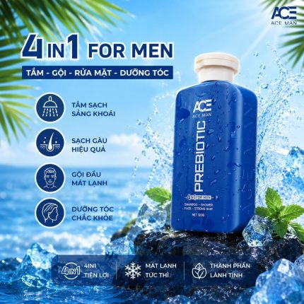 ACEMAN dầu gội 4 in 1 For Men 320g tắm gội rửa mặt dưỡng tóc