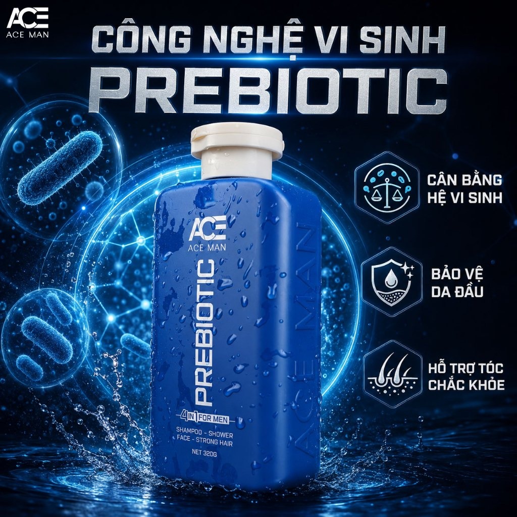 Dầu gội ACEMAN cân bằng hệ vi sinh da đầu