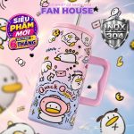 Ly giữ nhiệt BIGCUP Fan House 1500ml inox 304 mẫu vịt hồng