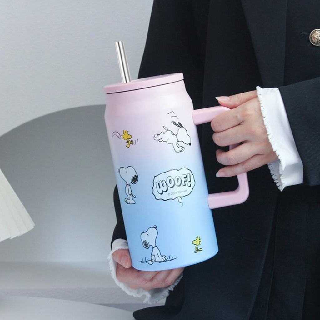 Ly giữ nhiệt BIGCUP mẫu xanh pastel cầm tay